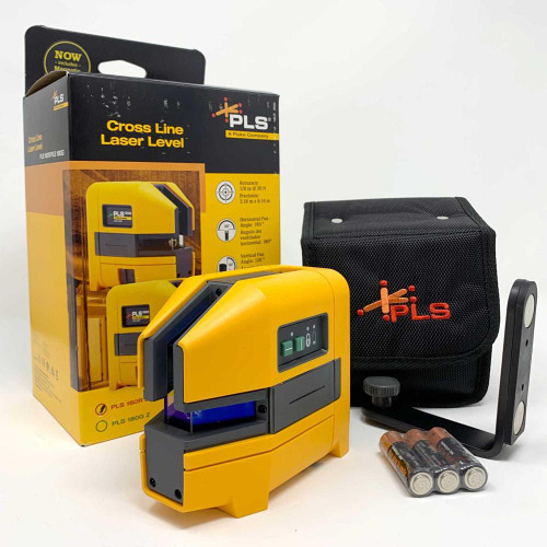 Fluke PLS 180R Z Cross Line Red Laser Level, Pouch & Wall Bracket image