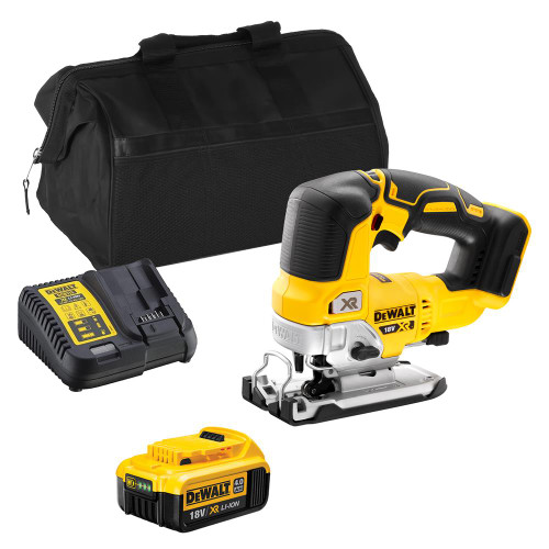 Dewalt DCS334ITS 18V XR Brushless Jigsaw with 1 x 4.0Ah Battery, Charger and Bag image