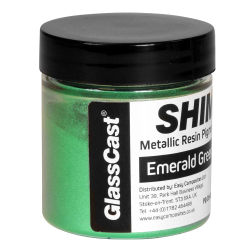 Glass Cast SHIMR Metallic Resin Pigment Powder - Emerald Green 20g image