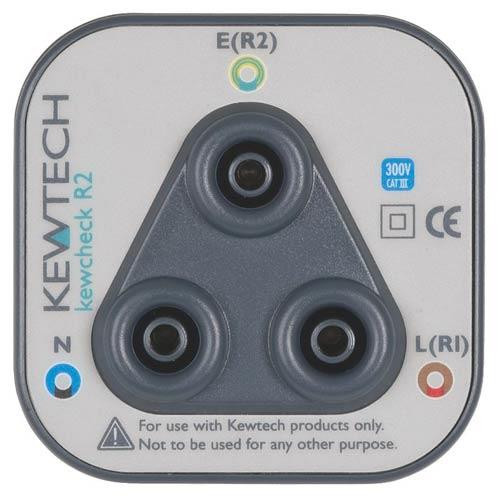 Kewtech KEWCHECK R2 Test Socket Adaptor 3 x 4mm (L/N/E)