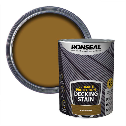 Ronseal Ultimate Protection Decking Stain 5L Medium Oak image