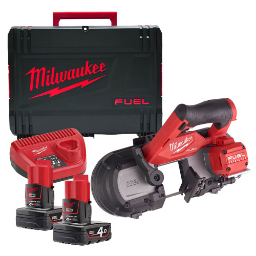 Milwaukee M12 FBS64 402C 12V FUEL Brushless 64mm Band Saw with 2x