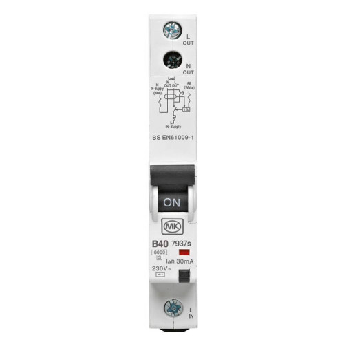 MK by Honeywell RCBO 16A 30mA Type B One Module