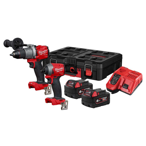 Milwaukee M18FPP2A2-602P M18 Fuel Twinpack, with 2x 6Ah Batteries, Charger and Case image