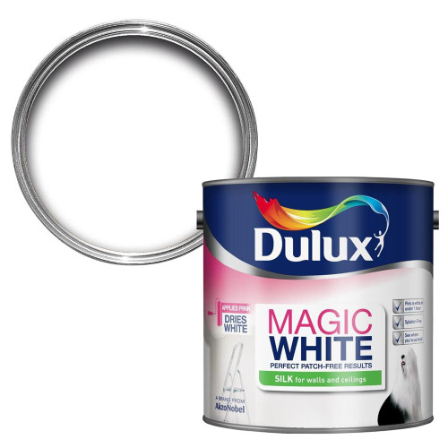 Dulux Silk Magic White Paint (2.5 Litre) image