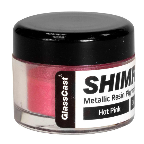 Glass Cast SHIMR Metallic Resin Pigment Powder - Hot Pink 3g image