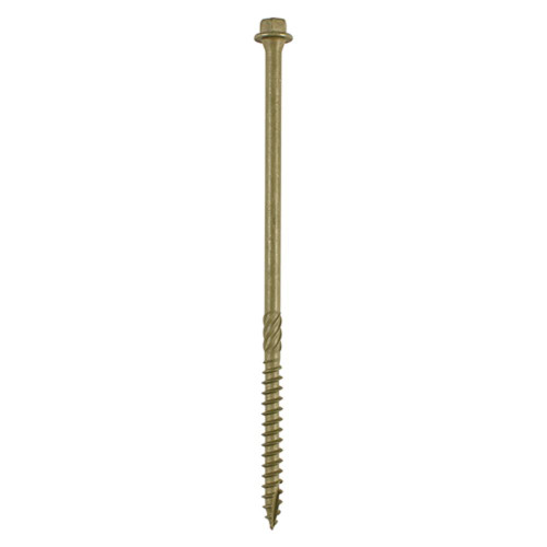 Timco 6.7 x 125mm In-Dex Timber Screw Hex Head Green Organic - Box of 50