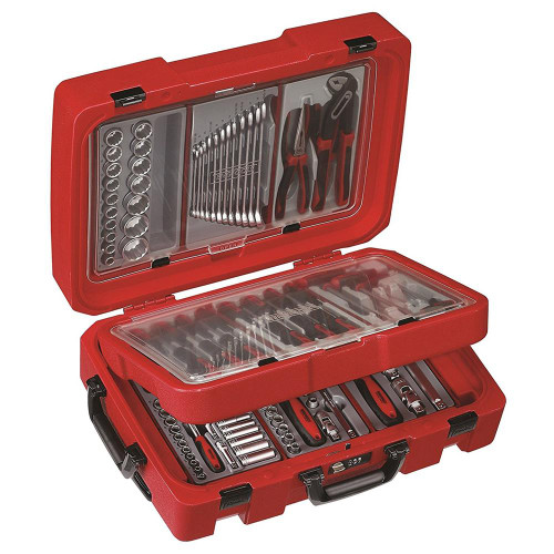 Teng Tools Portable Service Case Complete with Spanners, Screwdrivers & Pliers Set image