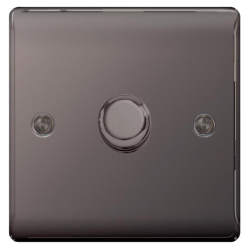 BG Black Nickel 400W 1 Gang 2 Way Dimmer