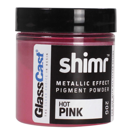 Glass Cast SHIMR Metallic Resin Pigment Powder - Hot Pink 20g image