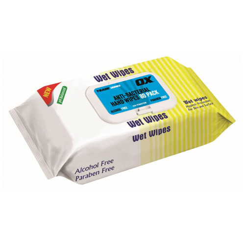 OX Trade Anti-Bacterial Wipes - Pack of 80 image