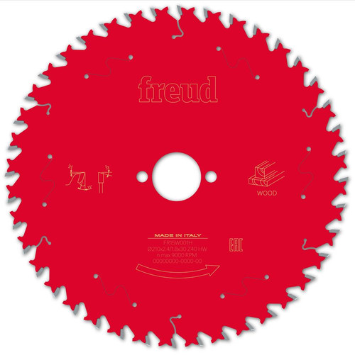 Freud Wood Saw Blade 210mm x 30mm 40T Corded image