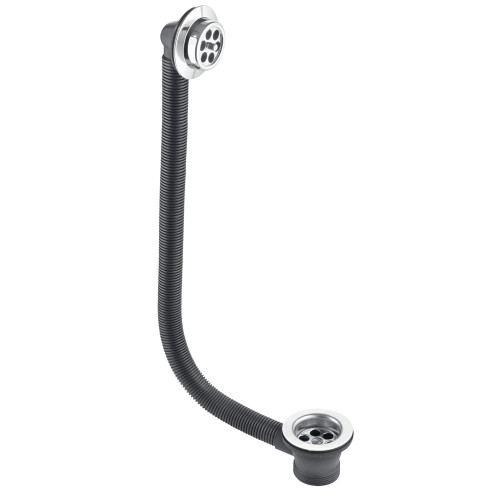McAlpine 1 1/2'' Bath Combined Waste and Overflow - CP Grating