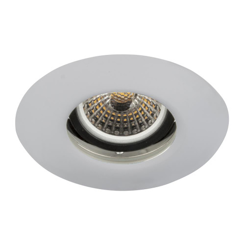 EMCO Fire Rated & IP65 Gimbal Downlight for GU10s - Satin Silver image