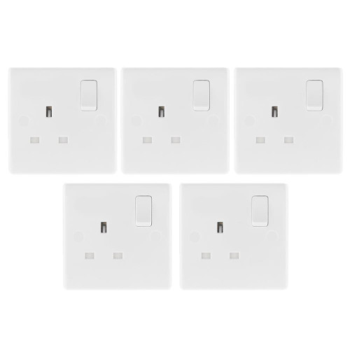 BG 13A Single Pole 1 Gang Switched Socket - Pack of 5 image