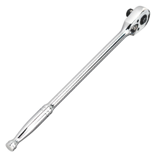Sealey Ratchet Wrench Long Pattern 300mm 3/8'' Sq Drive Pear-Head Flip Reverse image
