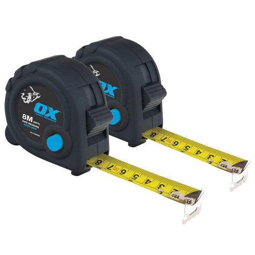 OX Trade Tape Measure 8m/26ft - Pack of 2 image