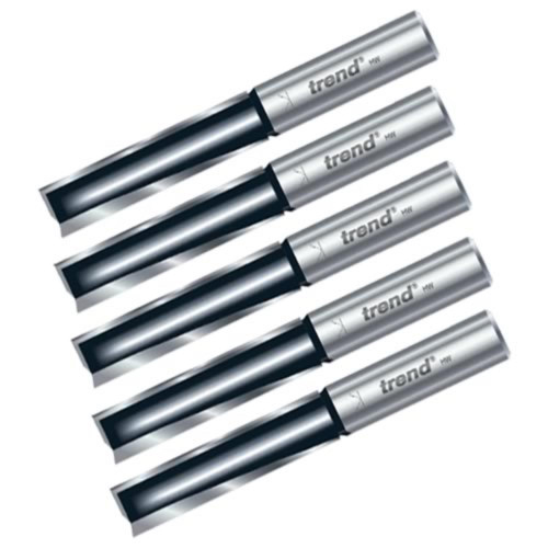 Pack of 5 12.7mm Trend Straight Cutters (1/2'' Shank) image