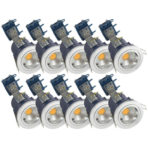 Electralite Fire Rated Downlight Chrome - Fixed Pack of 10 image