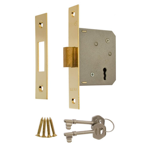 ERA 3 Lever Deadlock 64mm - Brass image