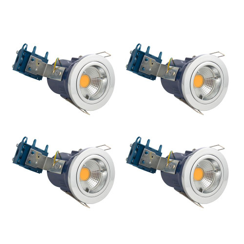 Electralite Fire Rated Downlight Chrome Fixed - Pack of 4 image