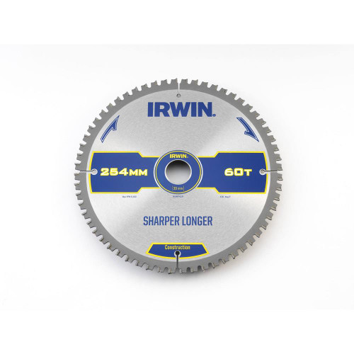 Irwin Construction Saw Blade 254mm x 30mm 60T image