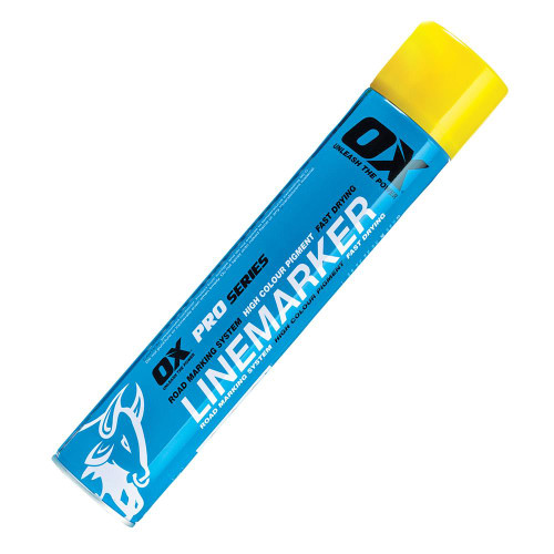 OX Trade Permanent Line Marker Spray (Yellow) 750ml