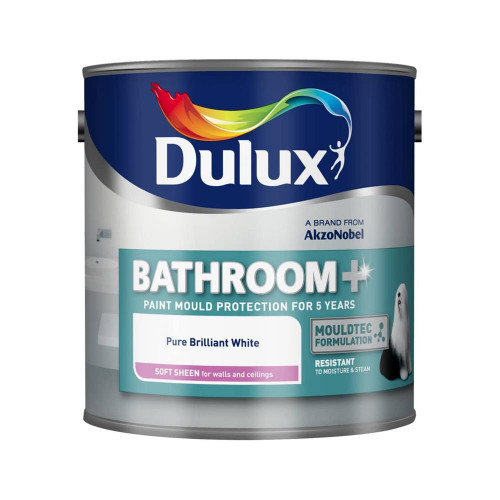 Dulux EasyCare Bathroom+ Pure Brilliant White Paint (1 Litre) image