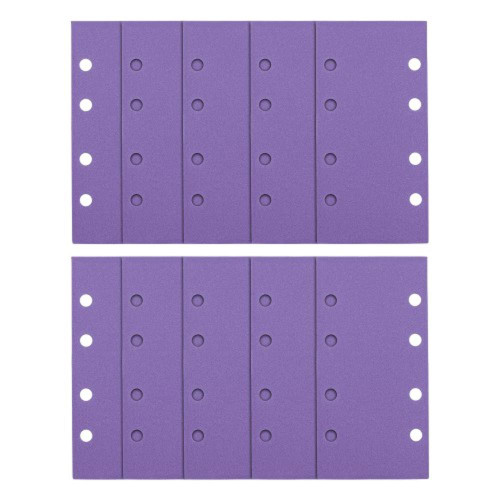 Trend 93mm x 185mm Aluminium Oxide 1/3 Sanding sheet 120G - Pack of 10 image