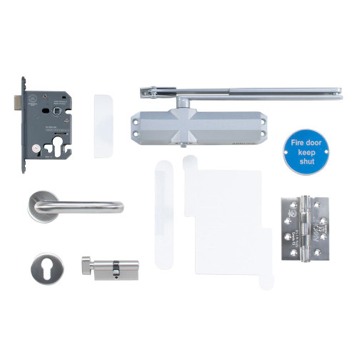 Hoppe Arrone Office Door Locking Fire Hardware - Kit E image