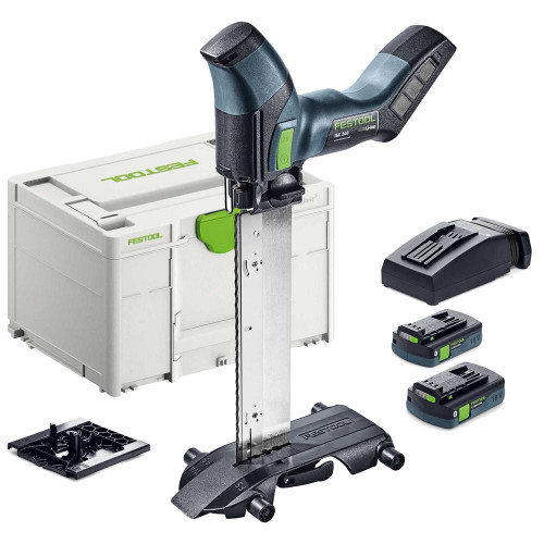 Festool ISC 240V Cordless Insulating-Material Saw with 2 x 3.1Ah Batteries, Charger & Case