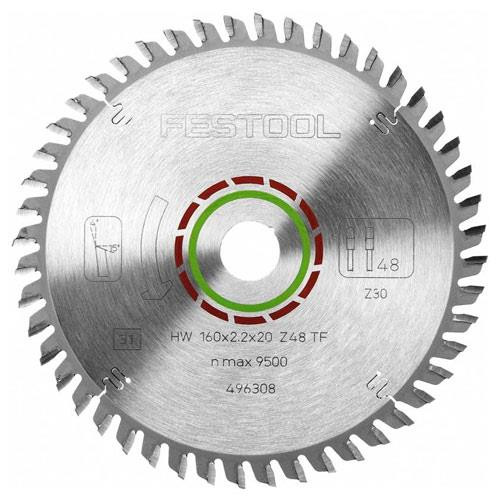 Festool 496308 160mm x 20mm 48T Laminate Circular Saw Blade