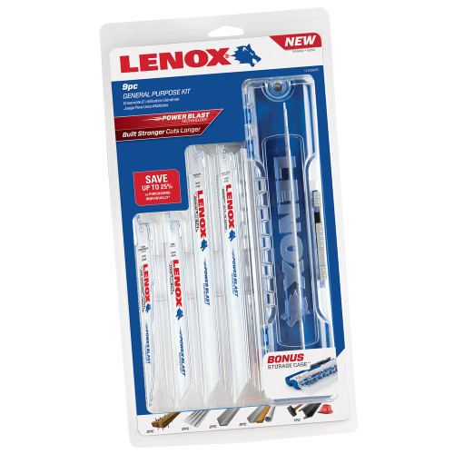 Lenox General Purpose Recip Saw Blade Kit - Pack of 9 image