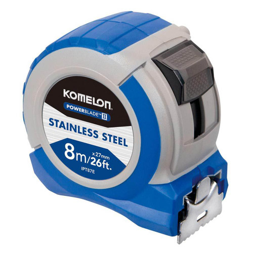 Komelon 8m/26ft x 27mm PowerBlade Stainless Steel Tape Measure image