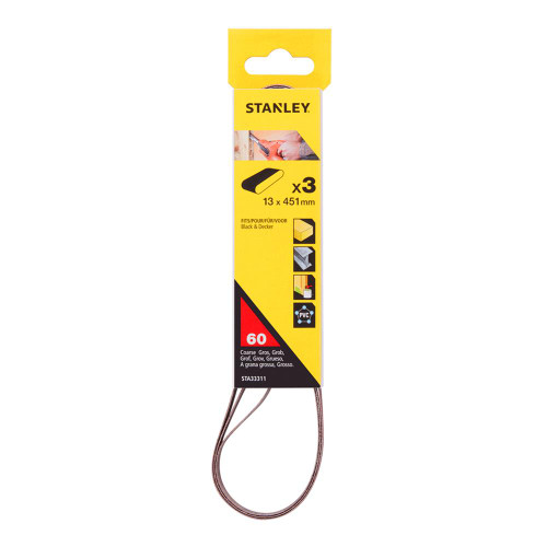 Stanley FatMax Powerfile Sanding Belt - 13mm White Alox 60g image