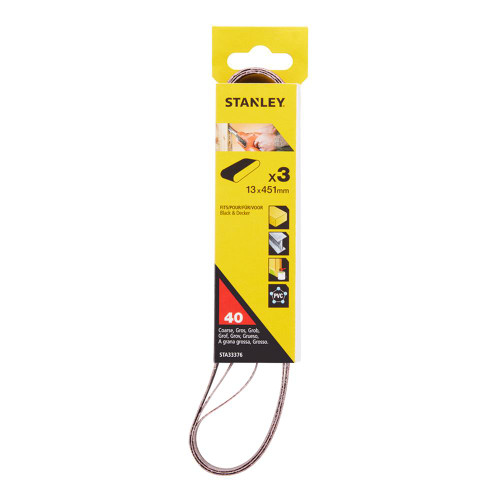 Stanley FatMax Powerfile Sanding Belt - 13mm White Alox 40g image