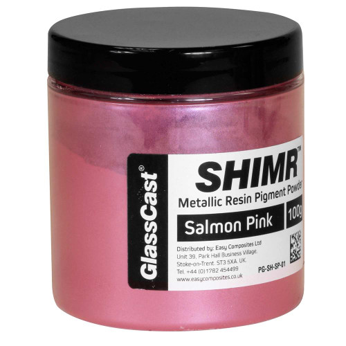 Glass Cast SHIMR Metallic Resin Pigment Powder - Salmon Pink 100g