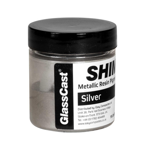 Glass Cast SHIMR Metallic Resin Pigment Powder - Silver 20g image