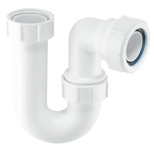 McAlpine 1 1/2'' Tubular Swivel 'P' Trap 75mm Water Seal