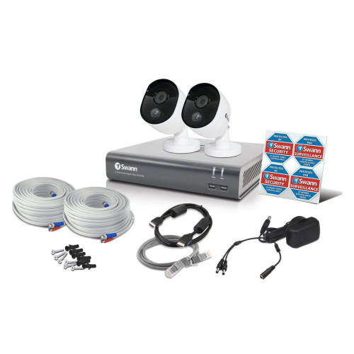 Swann 4-Channel Full HD 1080p Smart Security System - 1 TB Drive, 2 Cameras