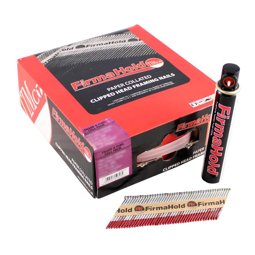 Firmahold 50 x 2.8mm 34° Ring Shank Bright Nails - Pack of 3300