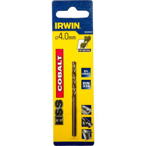 Irwin 4mm HSS Cobalt Drill Bit DIN388 image