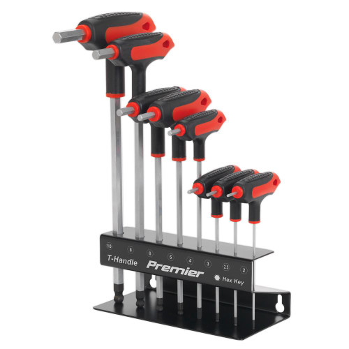 Sealey Ball-End Hex Key 8 Piece T-Handle Set Metric image