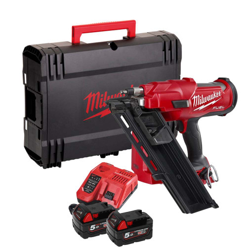Milwaukee M18FFN-502C 18V Fuel Framing Nailer 2 x 5.0Ah Kit