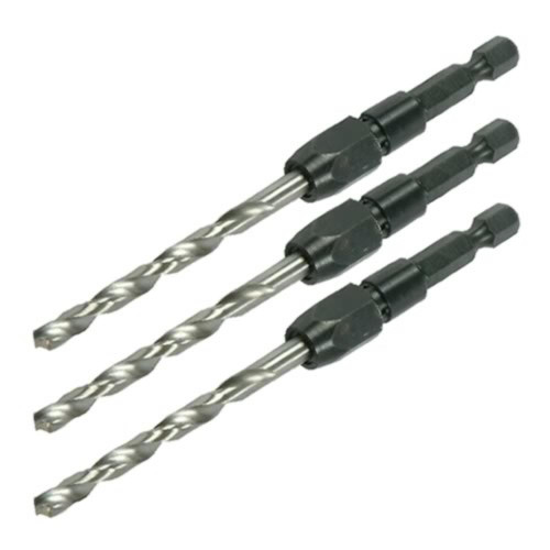 Quick Switch Pack of 3 4mm Colleted HSS Drill Bit (Quick Switch) image