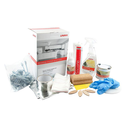 Unika Solid Wood Worktop Installation and Care Kit image