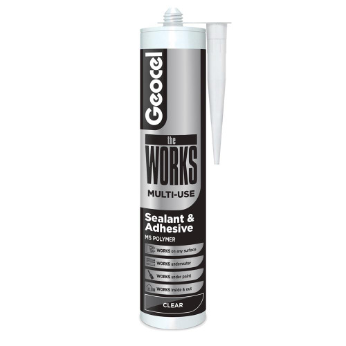 The Works Multi-Use Sealant & Adhesive Clear 290ml image