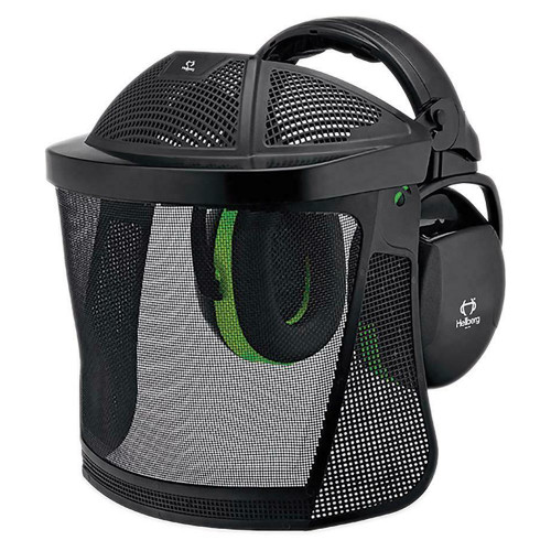 Hellberg 44201-001 Nylon Mesh Visor with Secure 1H Headband Ear Defenders Kit image