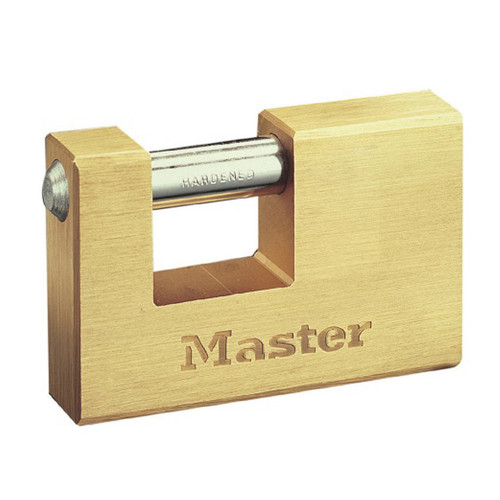 Master Lock 76mm Brass 5 pin cylinder padlock image