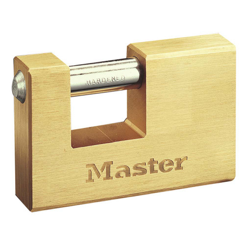 Master Lock 85mm Brass 5 pin cylinder padlock
